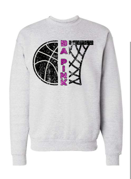BA Pink Hoops Sweatshirt